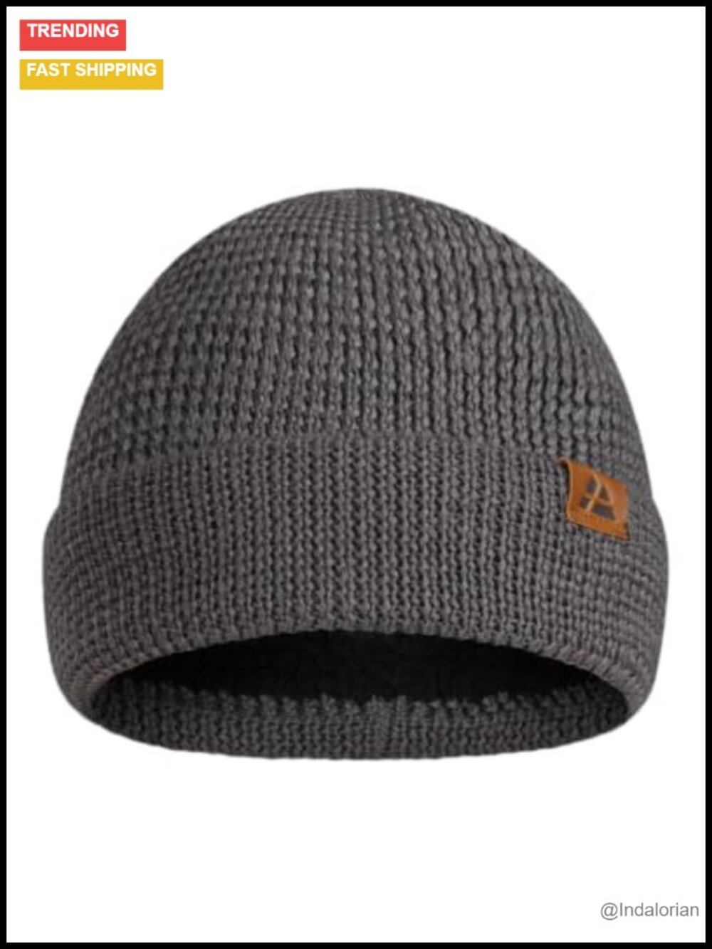 Merino Wool Fleece Lined Beanie Winter Hat One Size Fits Most